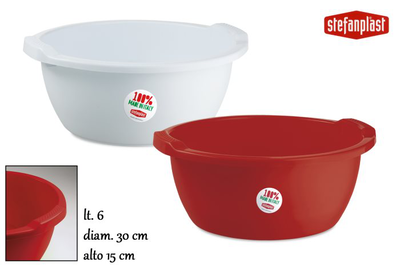 Stefanplast plastic round basin l/primavera 30cm