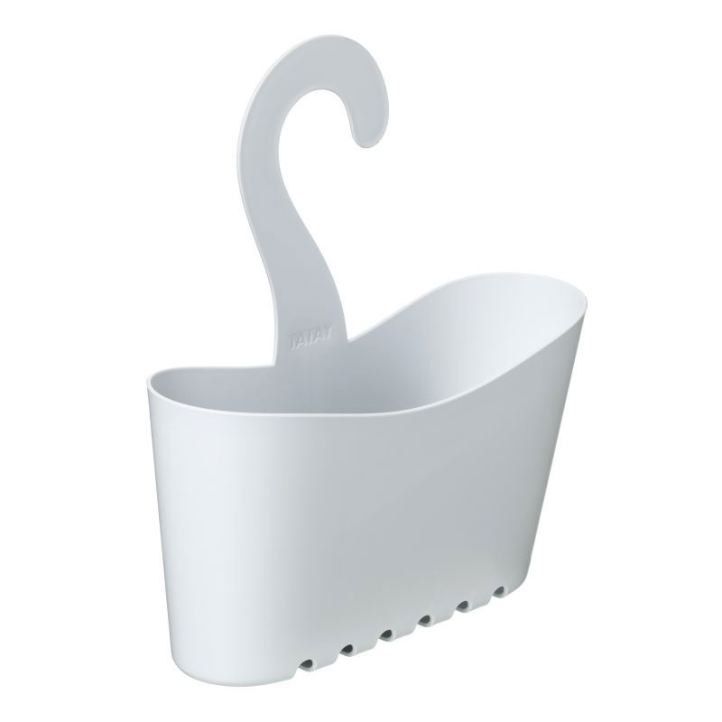 Product image: Tatay standard multi-purpose shower caddy with hanger white, , medium-null
