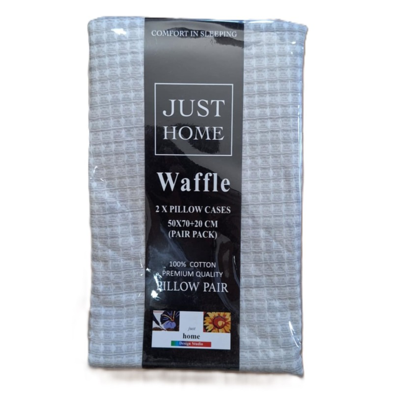 Waffle pillow pair 50x70cm - assorted colors, , medium-null