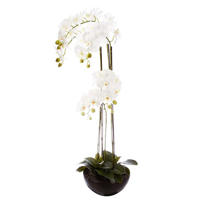 Artificial orchid in a ceramic pot 115cm-null