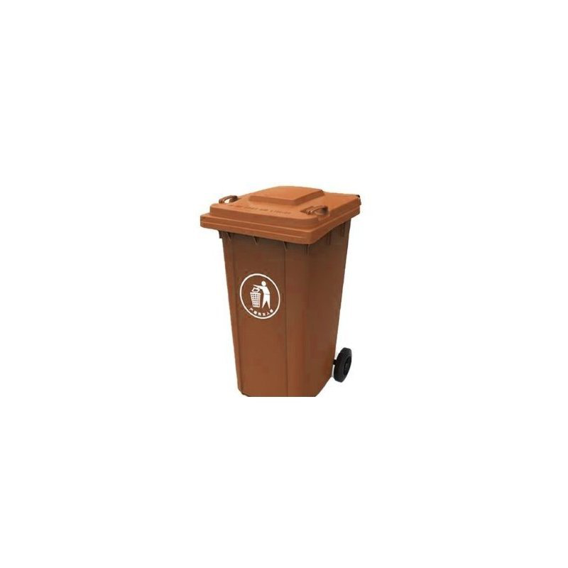Product image: Πλαστικός κάδος απορριμμάτων 120l - καφέ, , medium-null