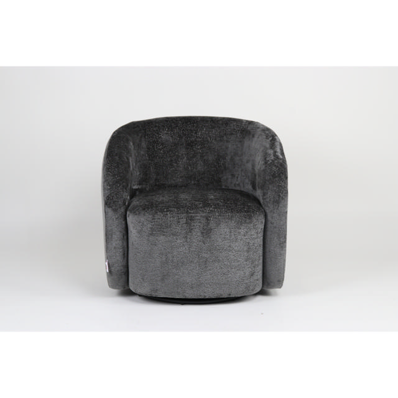 Shome amelia armchair swivel 72x74x69cm - graphite, , medium-null