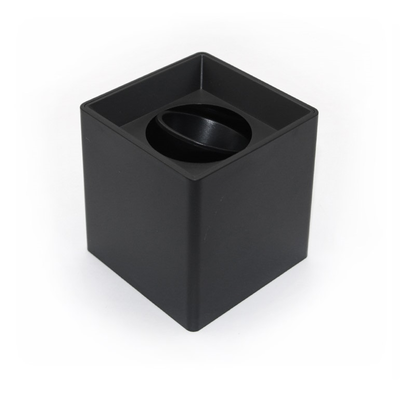 Spotlight gu10 φ96 square deep black, Black, medium