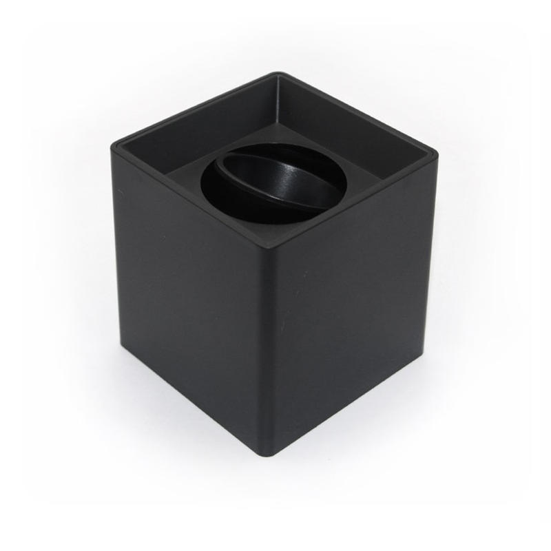 Spotlight gu10 φ96 square deep black-null