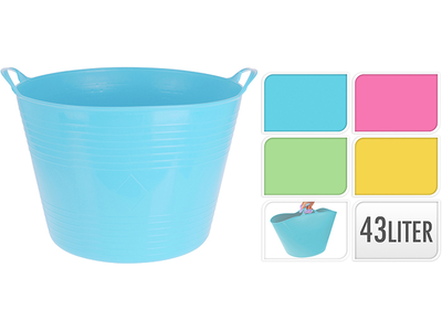 Basket flexible 43l - assorted colors