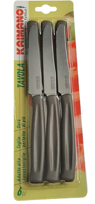 Kaimano knives 6pcs kitchen brown, , medium