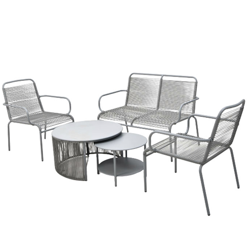 Garden living silver 1 two seater sofa, 2 armchairs, 1 table, , medium image number null