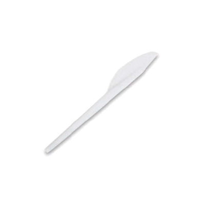 Disposable knives 25 pcs. Plastic white