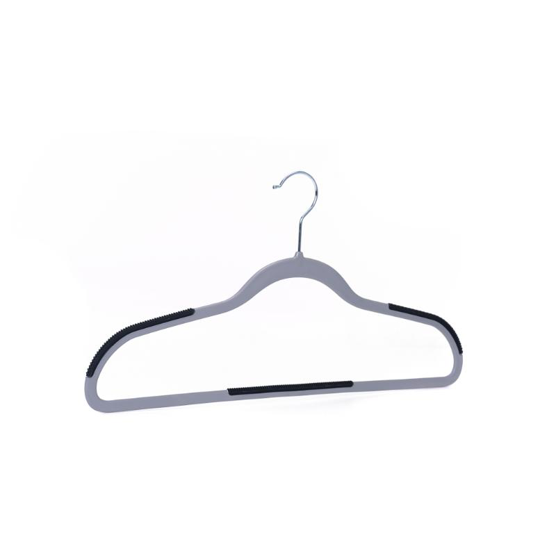 Plastic hangers 10 pieces - grey, , medium-null