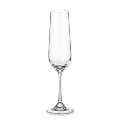 Crystal bohemia strix champagne glasses - 200ml - 6pcs set, , medium
