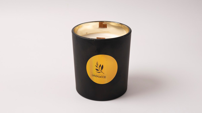 Soy scented  candle | 400gr | Sandalwood-null
