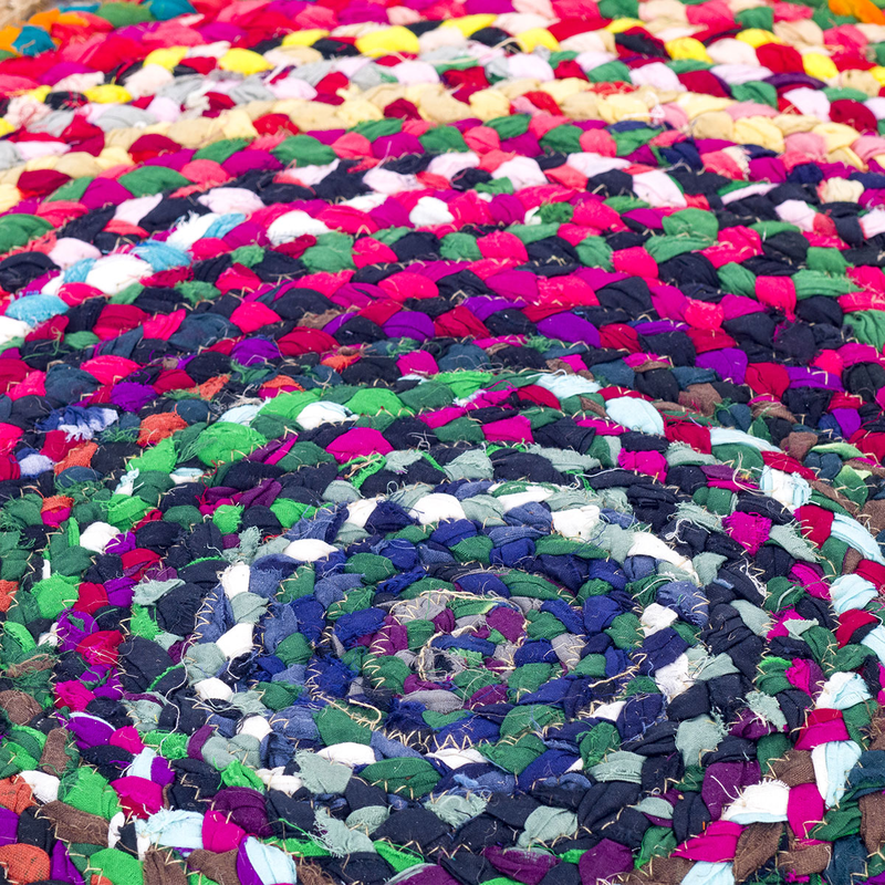 Product image: Round colorful rug 90cm, , medium-null