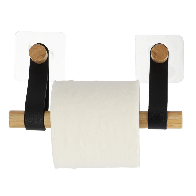 Product image: Tendance bamboo toilet paper holder - black, , medium-null
