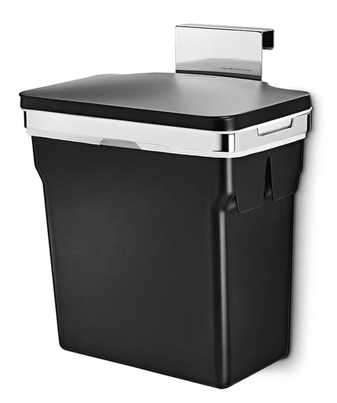 Simplehuman hanging kitchen bin 10l - black, , medium image number null