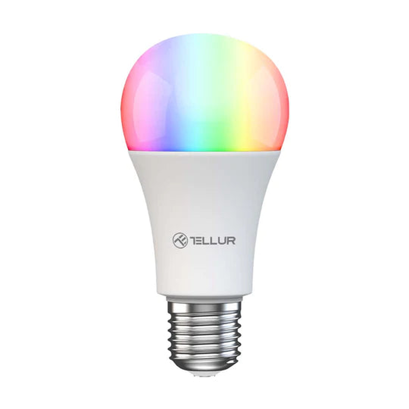 Tellur smart Wi-Fi bulb e27, 10w, white/warm/rgb, , medium-null