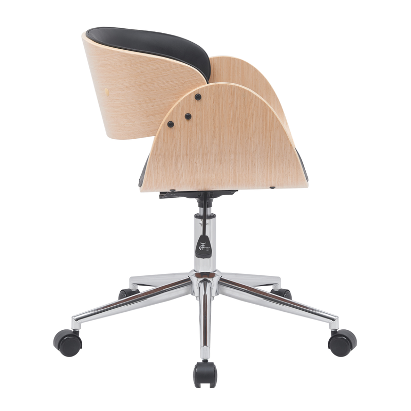 Demeyere junon office chair 60x52x72cm - walnut/black, , medium-null