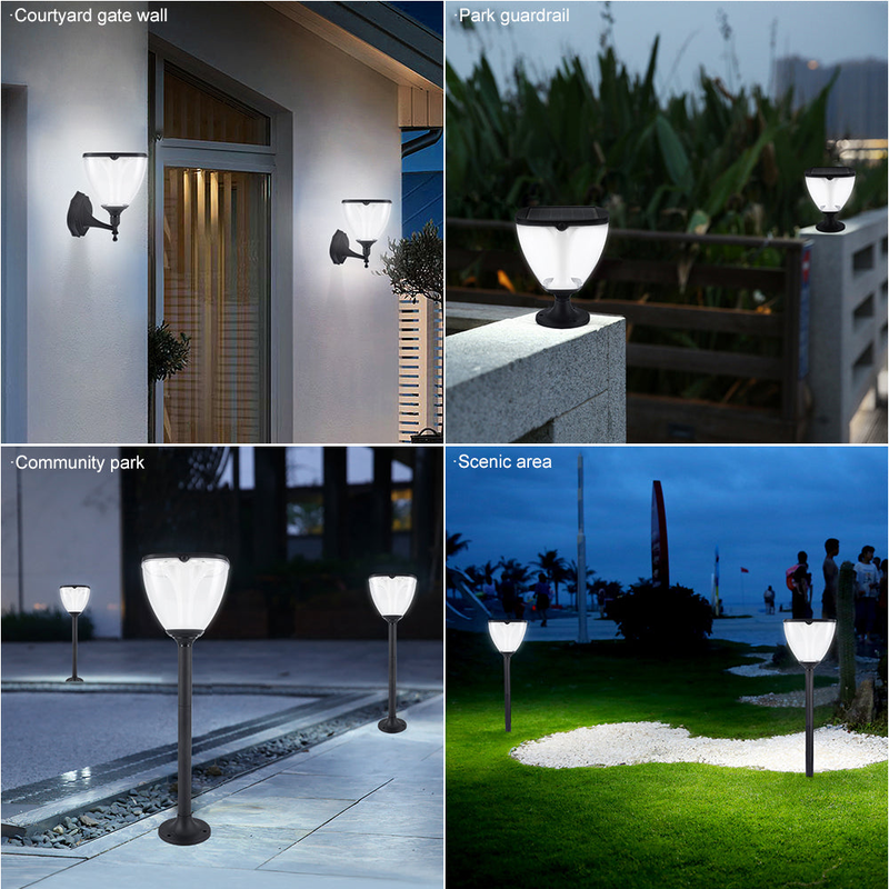 Product image: Sunari solar lamp led fls-98 modern post 3000k+6000k 2200mAh lifepo4 + pir, , medium-null
