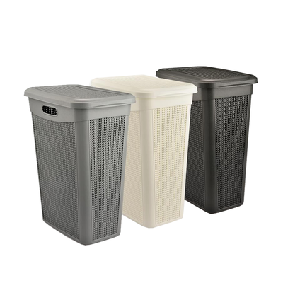 43l plastic clothes basket, , medium