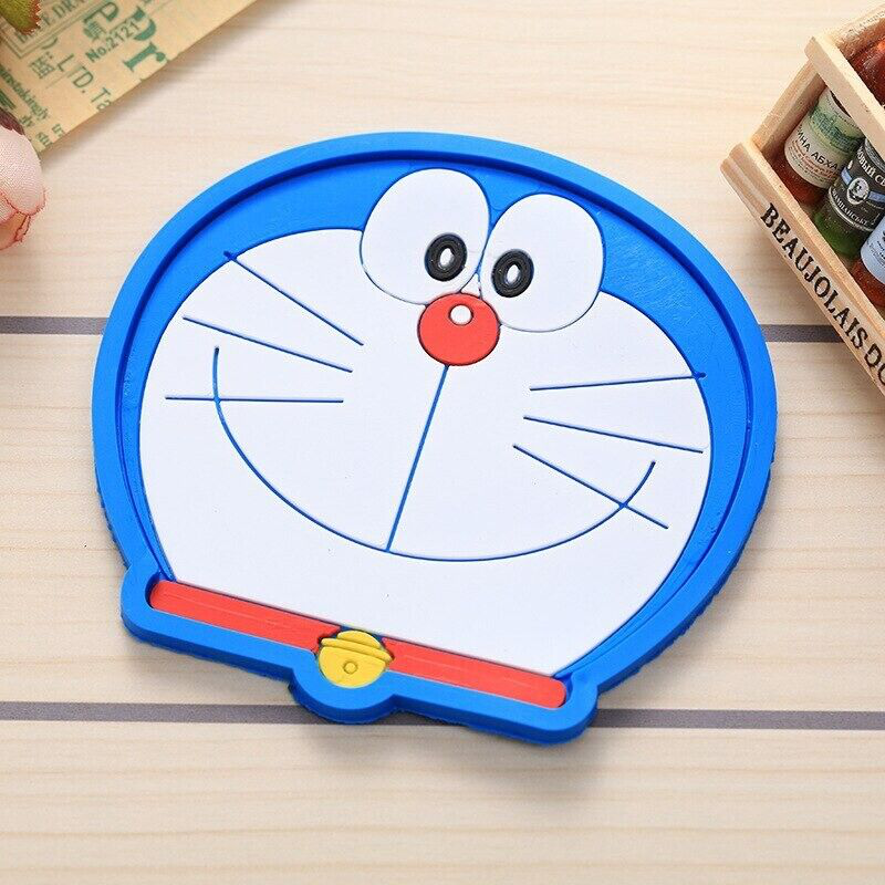 Coaster: cat cartoon silicon coaster, , medium image number null