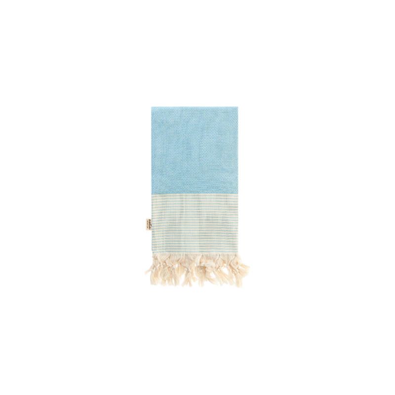 Light blue 'ithaki' beach towel, , medium-null