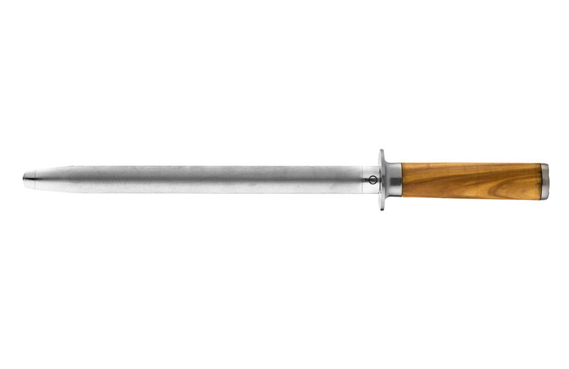 Forged olive wood diamond sharpening 440c japanese steel 26cm, , medium image number null