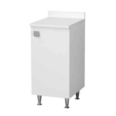 White cabinet with top unit, metal legs and adjustable shelf, pre-assembled for bathroom, laundry room, kitchen and entryway., , medium