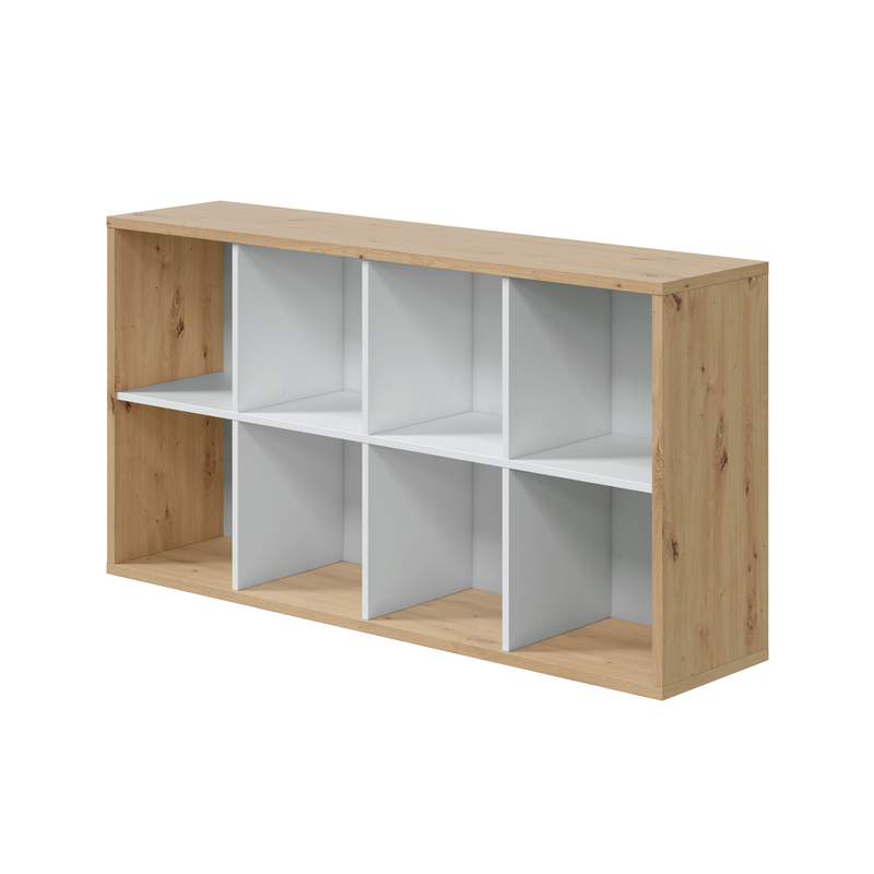 Product image: Fores βιβλιοθηκη 4 επιπεδων - δρυς/ασπρο, , medium-null