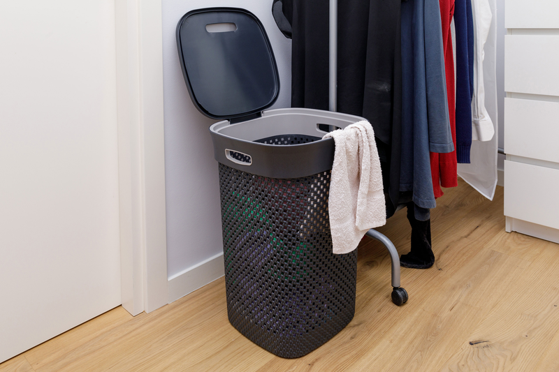 Dea laundry hamper woolly 50l antracite/grey, , medium image number null