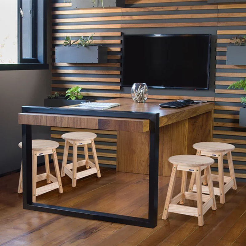 Product image: Tramontina σκαμπό από φυσικό ξύλο με διαστάσεις 46x 33 x 33cm & αντοχή μέχρι 140kg, , medium-null