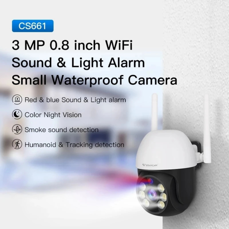 Vstarcam outdoor Wi-Fi smart ip camera 3 megapixels ptz cs661, , medium image number null