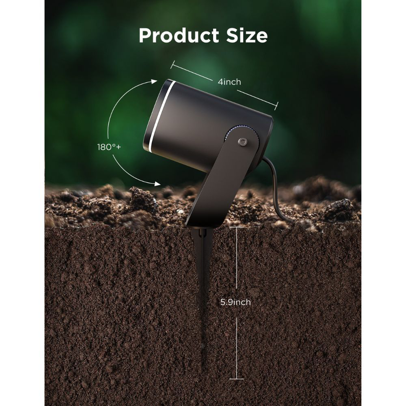 Govee outdoor smart spotlights ip67 rgbicww h7093311 (2pack), , medium-null