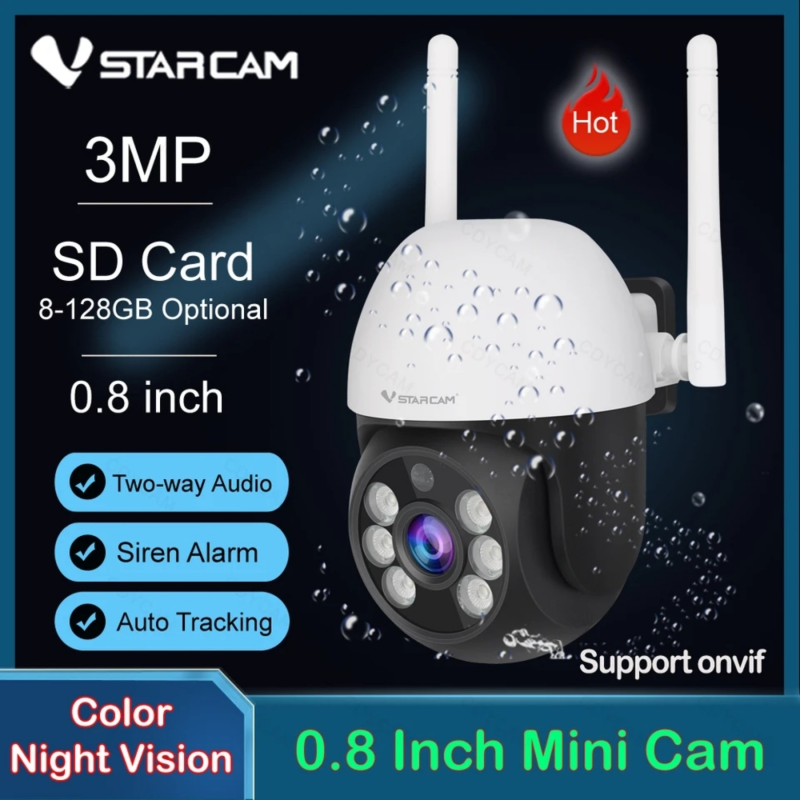 Vstarcam outdoor Wi-Fi smart ip camera 3 megapixels ptz cs661, , medium image number null