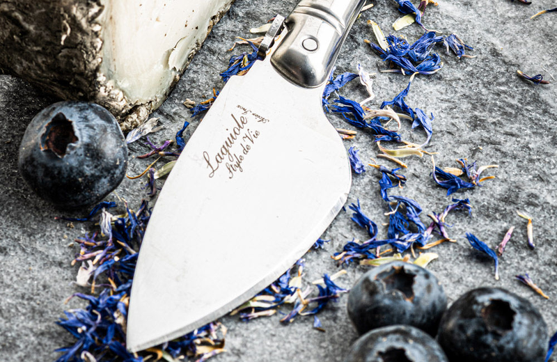 Laguiole premium line cheese knives stainless steel set in wooden tray, , medium image number null
