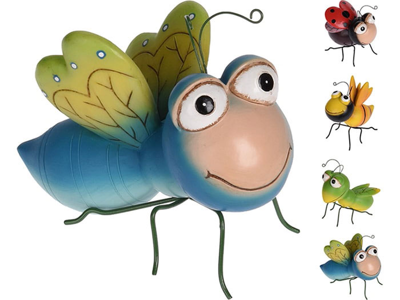 Insect on metal legs 4 assorted designs, , medium-null