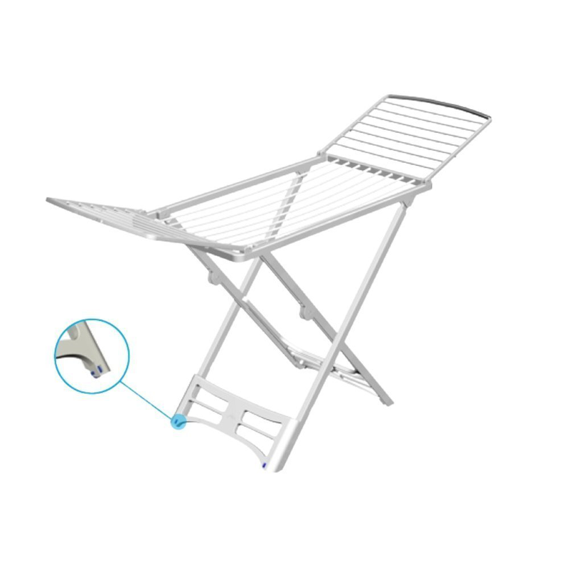 Product image: Πτυσσόμενη πλαστική απλώστρα ρούχων δαπέδου με μήκος απλώματος 20m, , medium-null