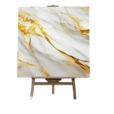 Wall stickers 60x60cm 053 5pcs - white/gold