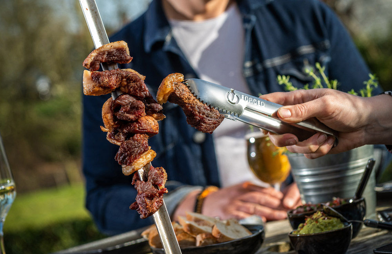 Product image: Forged churrasco set of 4 stainless steel tongs, , medium-null