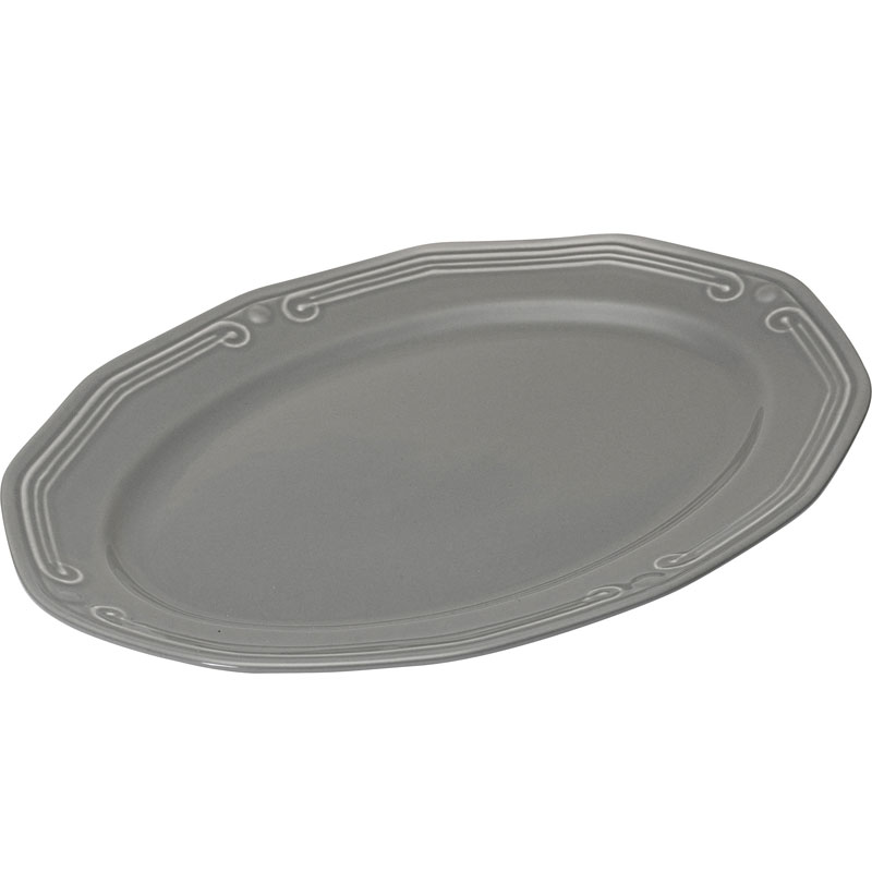 Athenee platter oval 36cm grey, , medium-null