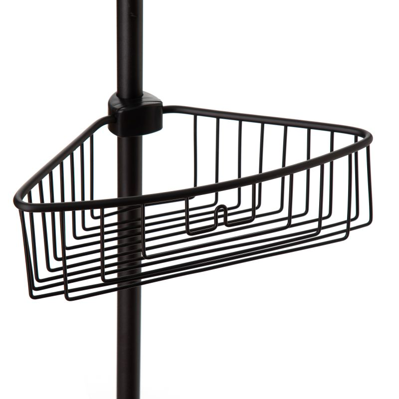 Tatay telescopic bar 4 baskets black, , medium-null