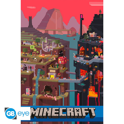 Abysse minecraft poster world, , medium