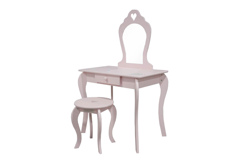 Annie kid dressing table with mirror, , medium-null