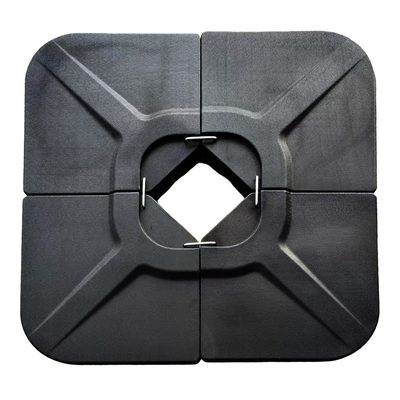 L.h garden square umbrella base plates black cement 50.5x50.5x8cm 60kg 4pcs, , medium
