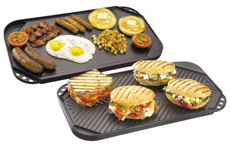 Grillpro deluxe non stick cast aluminium reversible grill plate, , medium image number null