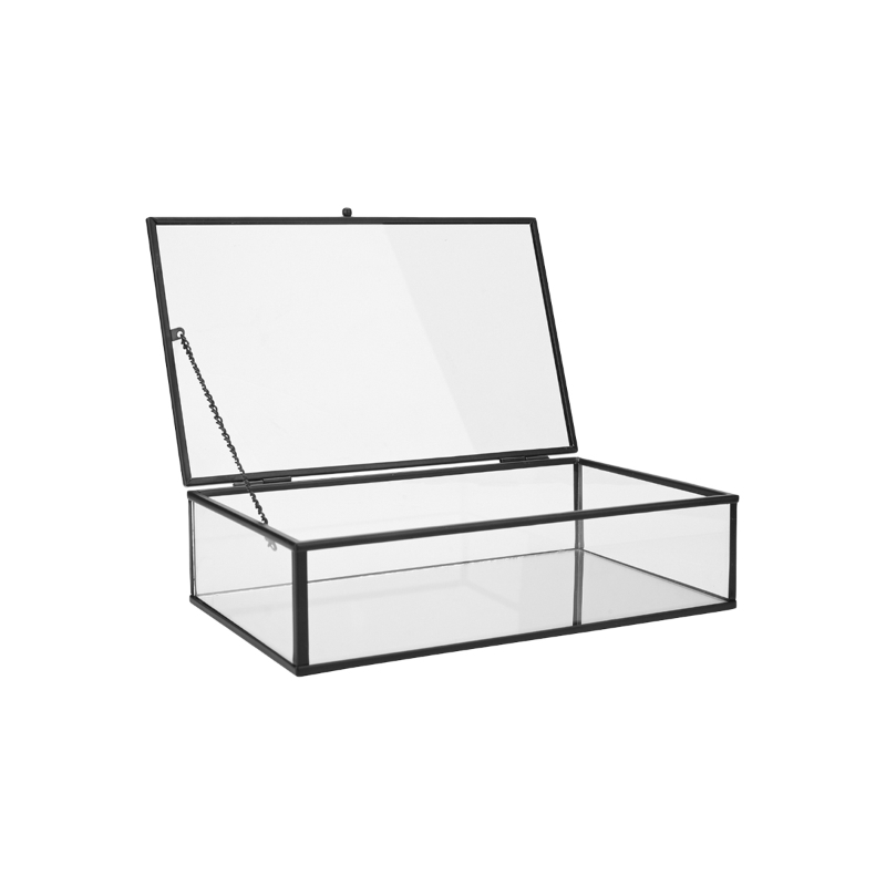 Estia organizer box with mirror - black, , medium-null