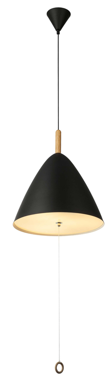 Globo 'pura' pendant light black 3xe27 ø330mm, , medium-null