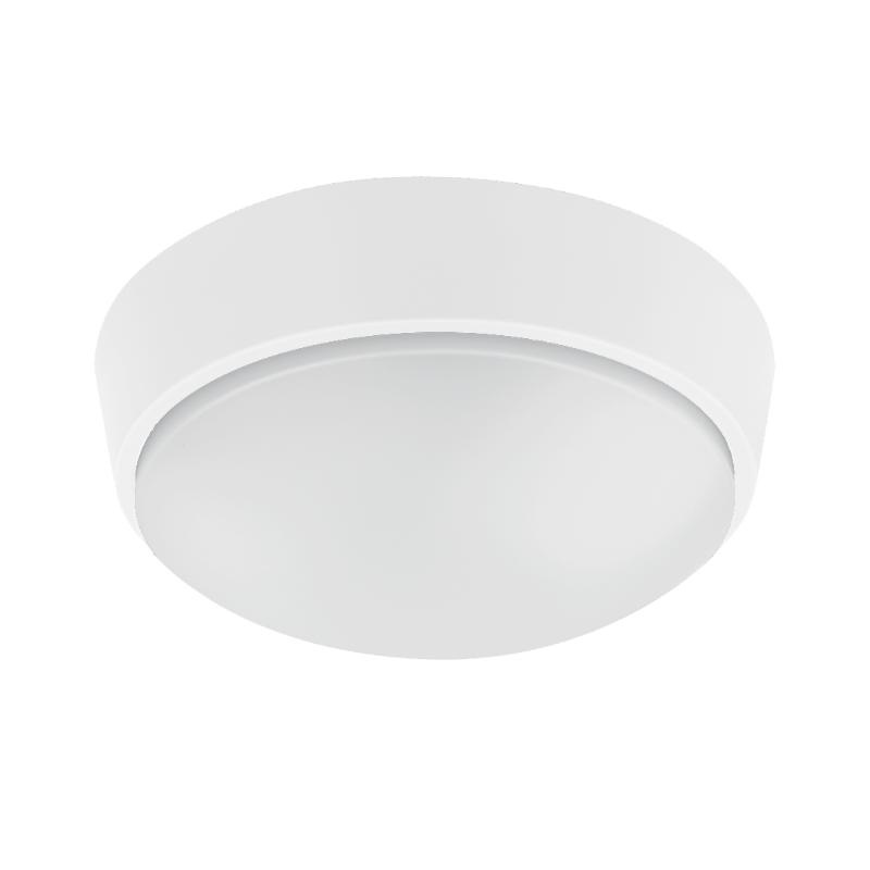 Sunlight led 10w bulkhead light round plastic black/grey/white 700lm 3cct ip54 ø215xh80mm, , medium image number null