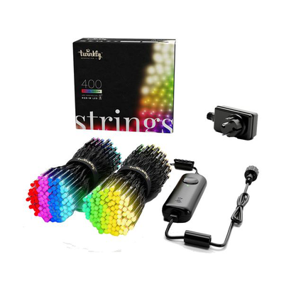 Strings 400xrgbw led 32m, Black, medium