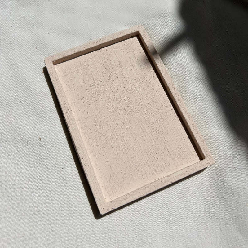 Rectangular stone-effect tray, , medium image number null