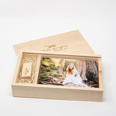 Wooden box set USB/ photo(10x15)maple, , medium