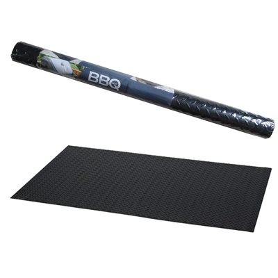 Bbq floor protection mat 82x120cm, Black, medium